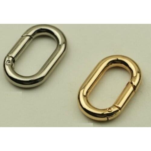 10 pieces/lot) Bags Handbags Shoulder straps Link 25mm*11mm Open coil DIY Hang bag hook Hardware accessories