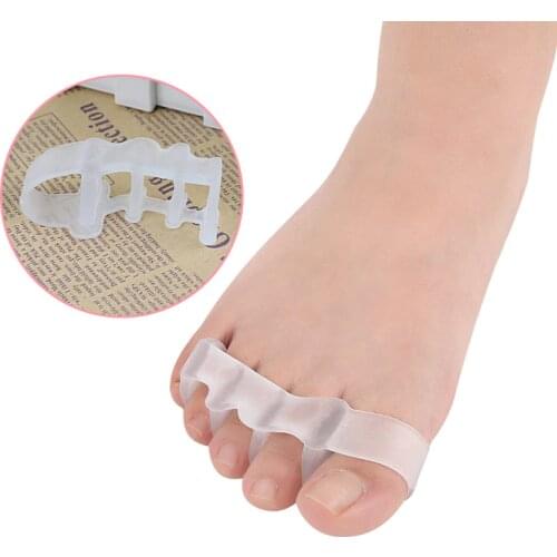 2021 2 Pair Toe Separator Hallux Valgus Orthotics Thumb Bunion Overlapping Toe Corrector Foot Care