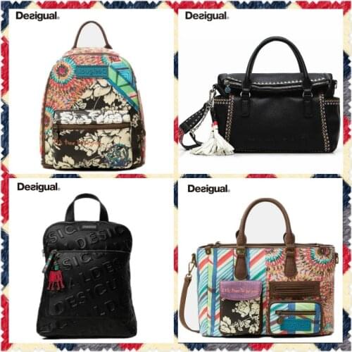 2021 Fashion Spain D lady embroidered print shoulder bag backpack large capacity handbag beautiful backpack travel bag