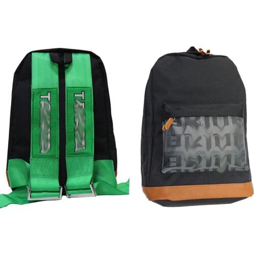 Car Canvas Backpack Bride Bag Fabric Straps Style School Backpack Racing Straps Backpack Wallet Key Case For JDM style Racing