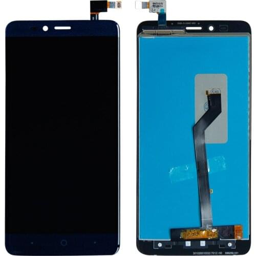 Free Shipping ForZTE Z988 Grand X MAX 2 Touch Screen Digitizer Full LCD Display Assembly Mobile Phone Panel Replacement parts