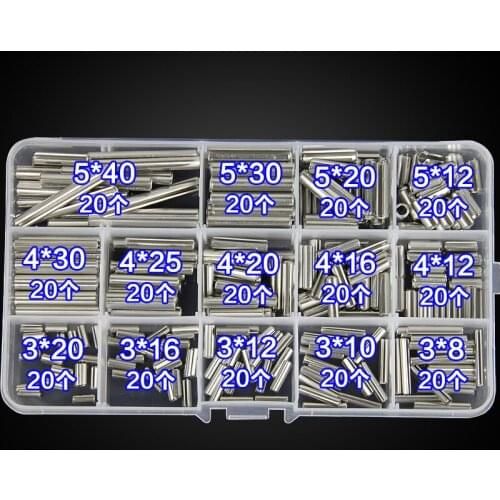 Free shipping one set with 280 pcs 304stainless steel open cylindrical pin positioning pin locating pin dowel pin dowel