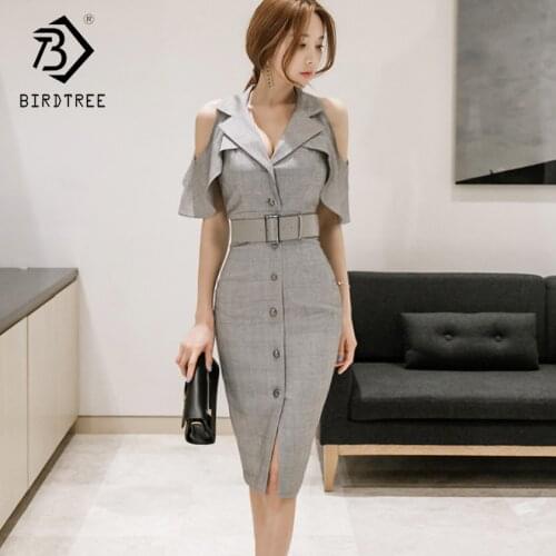 BIRDTREE TB Sleeveless Summer Dresses