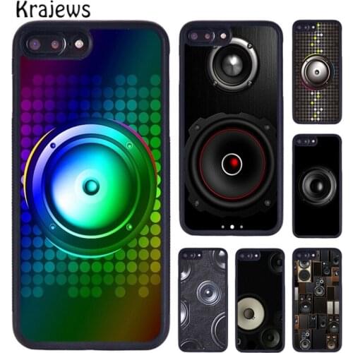 Krajews Massive Music Speakers Phone Case Cover For iPhone 5 6s 7 8 plus X XR XS 11 12 pro max Samsung Galaxy S7 S8 S9 S10 plus