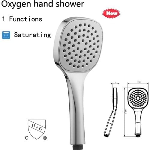ABS Plastic Shower Head Holder Oxygen Panel Powerful Shower Head high pressure water saving shower heads for bathroom
