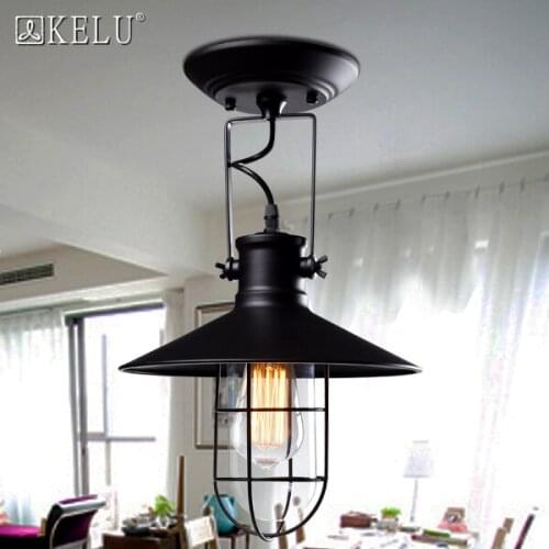 Designer retro Scandinavian American loft corridor balcony bedroom bedside ceiling light