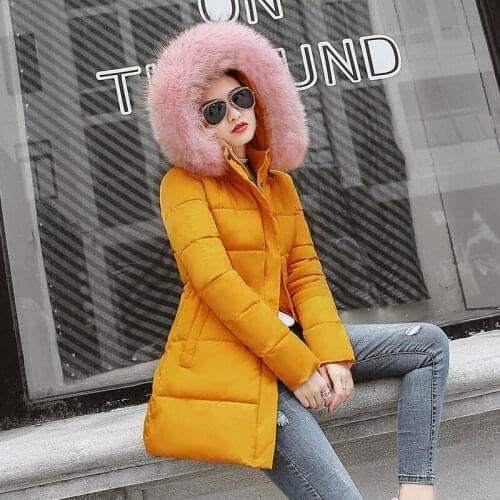 Long Oversized Down jackets 2020 Winter Fashion Women Coat Slim Thicken Warm Down Cotton Padded Hooded Outwear Parkas