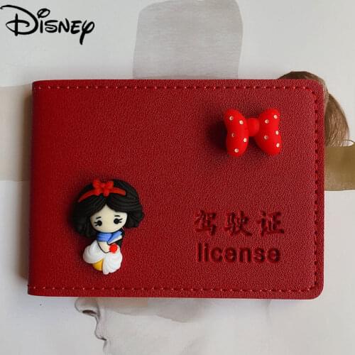 Disney Mickey Minnie Drivers License Leather Case Female Drivers License This Motor Vehicle Driving License Two-in-one Package