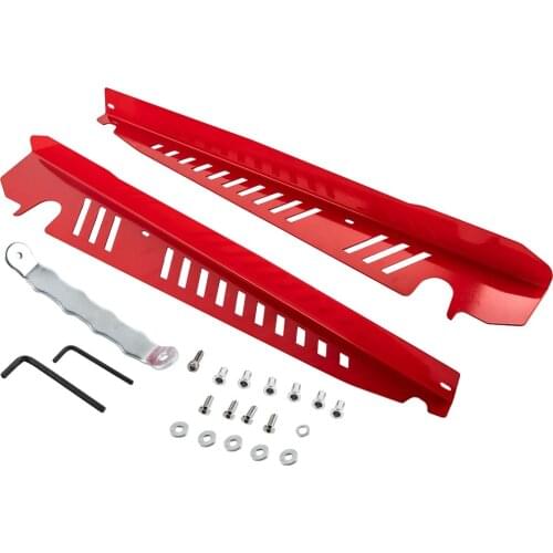 2x Red Fender Shroud fits for Subaru WRX & STI 2015 2016 2017 2018-2020 Aluminum