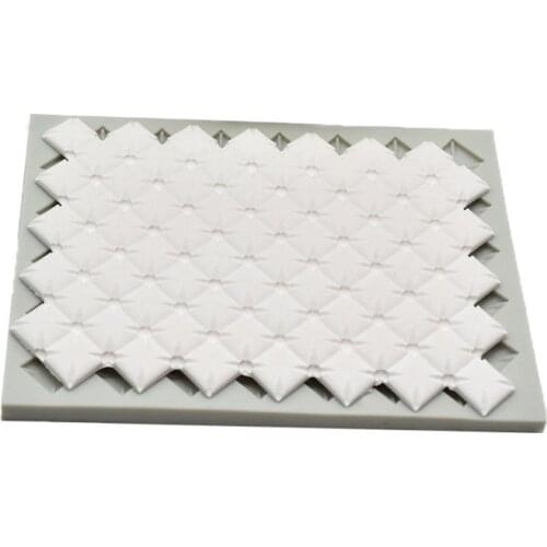 Square Plaid Silicone Lace Mold Diy Cake Decorating Fondant Molds Candy Bar Chocolate Mould Baking Tools