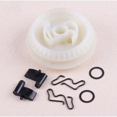 LETAOSK 7pcs Recoil Starter Pulley & Pawl Dog & Spring & Washer Kit 1123 195 0400 Fit For Stihl 017 018 019T 020T MS170 Chainsaw