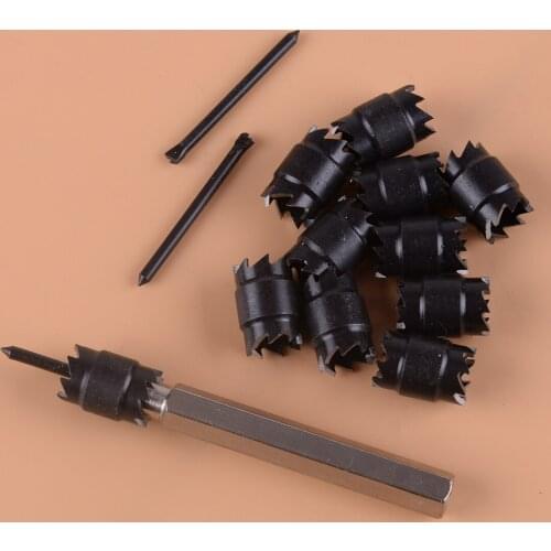 LETAOSK 13pcs Universal 3/8"Double Sided Rotary Spot Weld Cutter Drill Bit Remover Welder Cut Kits