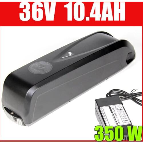 36v 10ah electric bike battery down tube type electric bike Samsung lithium Hailong bottle battery pack free charger tax duty