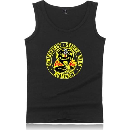 Fashion Vest Karate Kid Cobra Kai Boys vest cool breathable vest summer casual vest Summer Vest Tank Hip Hop Vest Oversized