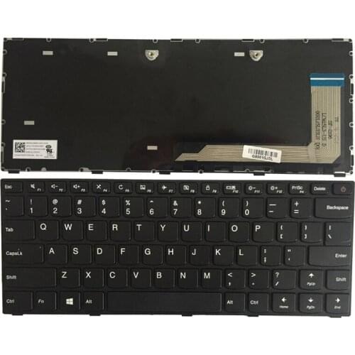 New US keyboard FOR Lenovo IdeaPad 110-14 110-14ISK Laptop Keyboard US Black Frame Black