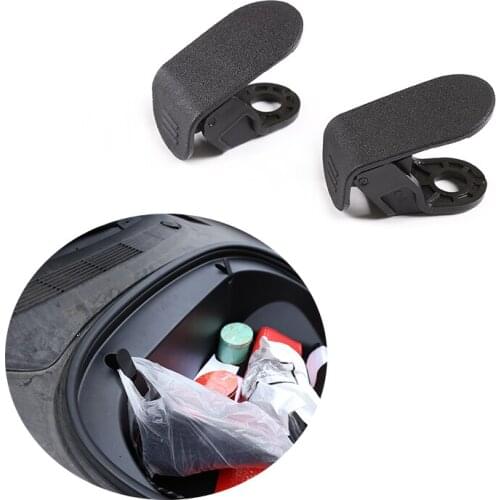 ABS Black Interior Front Box Trunk Hook For Tesla Model 3 Front Spare Boxes Hook Car Accessories