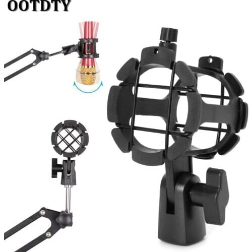 OOTDTY NB04 Bearable Handheld Condenser Microphone Shock Mount Clip Mic Holder Stand