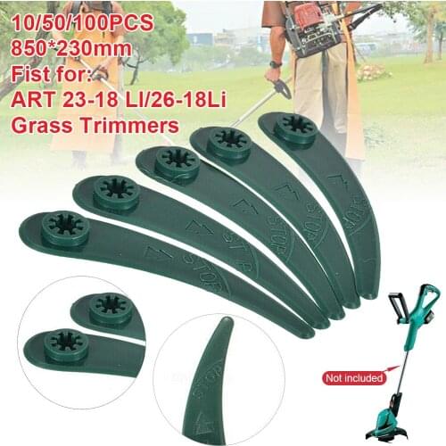 Lawn trimmer plastic blades for plastic trimmer replacement blades for Bosch Art 26-18Li/Art 23-18 Li lawn mowers 10/50/100 pcs