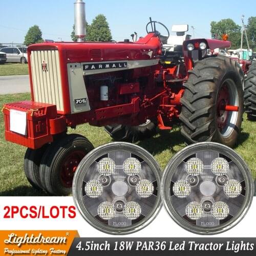 PAR36 LED Durable Flood Work Light Bulb 12V 24V Sealed beam Spot Trap beam used for NEW holland LED Cab Fender Hood Light x2pcs