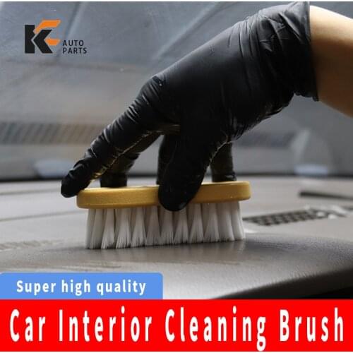 Car Interior Cleaning Brush Leather Seat Soft Hair Brush Car Interior Cleaning PP Wire Brush Beauty Tool Clean