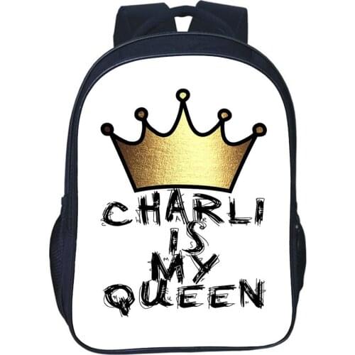Singer Charli Damelio School Bag Teen Backpack School Bag Student Bookbag Men Travel Bag Boy Girl Bookbag Children Bag Mochila