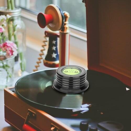 1pc Universal Vinyl Record Weight Clamp Aluminum Turntable Disc Stabilizer for LP Vinyl Player Speaker Record Turntable