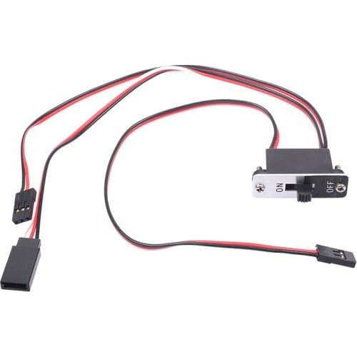 1Pc RC Switch On- Off with Spare Male Plug Heavy Duty w/FUTABA Connector