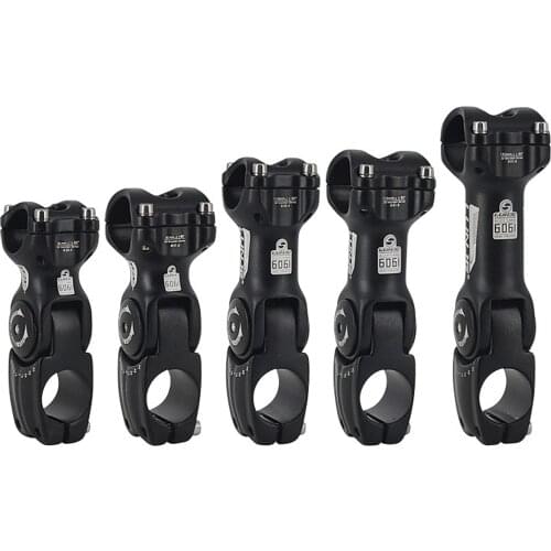 Aluminum Alloy Bike Stem 31.8 x 130mm 0-60 Degree Adjustable MTB Fork Stem Extender Handlebar Stem Riser Bicycle Cycling Stem