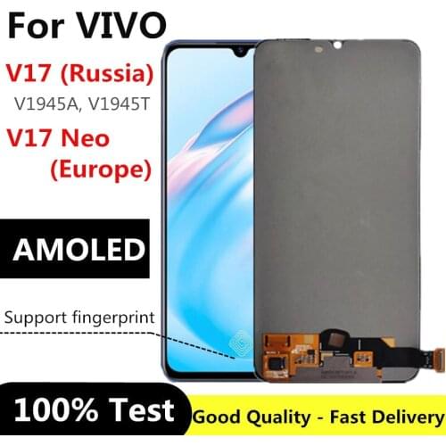For vivo V17 Neo Europe LCD Display Screen Touch Panel Screen Digitizer For vivo V17 Russia V1945A, V1945T LCD