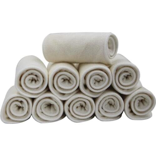 1/10 Pcs Reusable baby Diapers Inserts 1 piece 3/4 Layer Superfine Fiber Washable babies care Eco-friendly