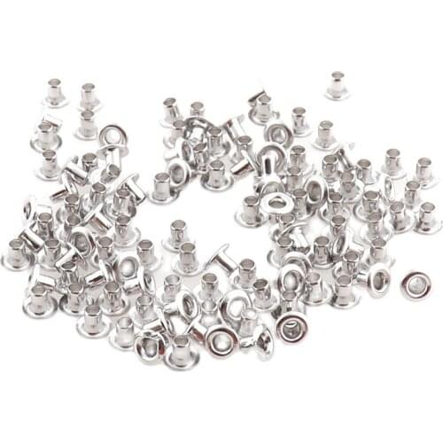 1000pcs/lot Mini Metal Eyelets Inner Dia.2mm Silver For Scrapbooking DIY embelishment garment clothes eyelets Scrapbook Eyelet