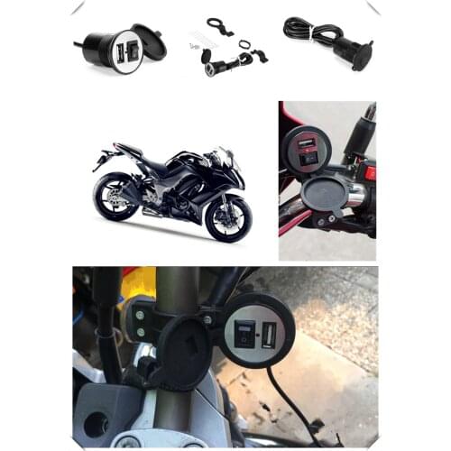 12-24V motorcycle USB charger power adapter waterproof for SUZUKI S HAYABUSA GSXR1300 M DL650 V-STROM