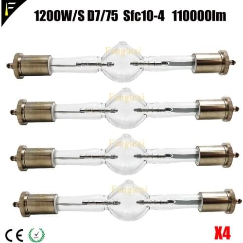 4pcs/lot HTI 1200/S W/D7/60 Short Arc HMI1200 / S HTI 1200 / 60 Computer Moving Head Light Bulb Lamp hmi 1200 S Free Ship