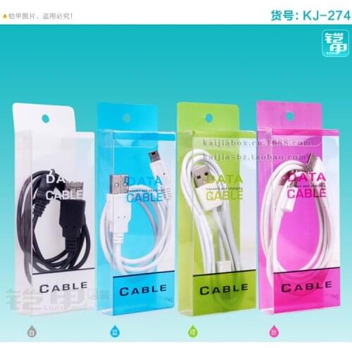 500 pcs Wholesale Hot Selling plastic Retail Packaging Box Package For CellPhone USB Cable For OPPO/iPhone USB Cable charger