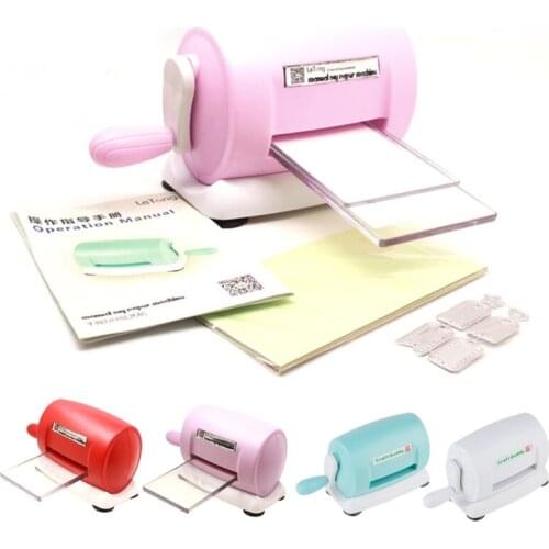 667A Mini Cute Die Cutting Embossing Machine Multifunctional Hand DIY Knurling Machine Childrens Educational Puzzle Game