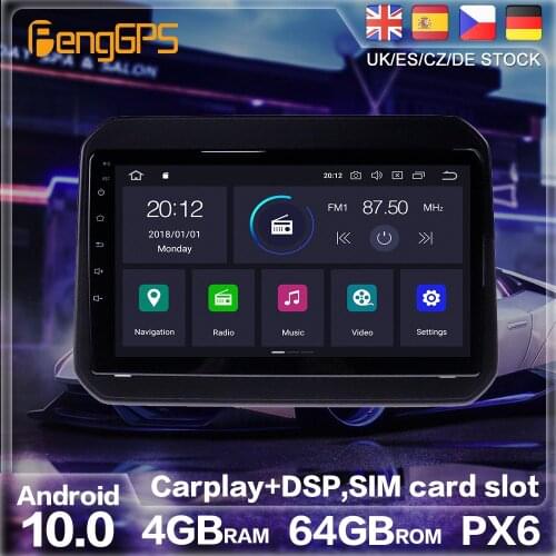 Android 10.0 PX6 GPS Navigation For Suzuki Ignis 2016 2017 2018 2019 Radio Stereo Car DVD Multimedia Auto Player HeadUnit 2 DIN