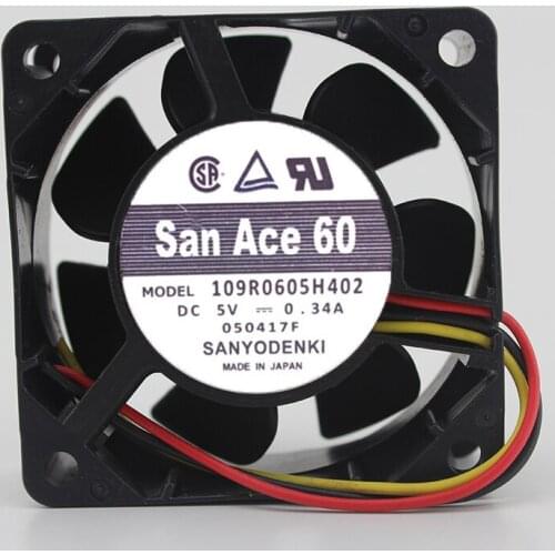 60 109R0605H402 5V 0.34A 6cm 6025 USB Mute Chassis Fan