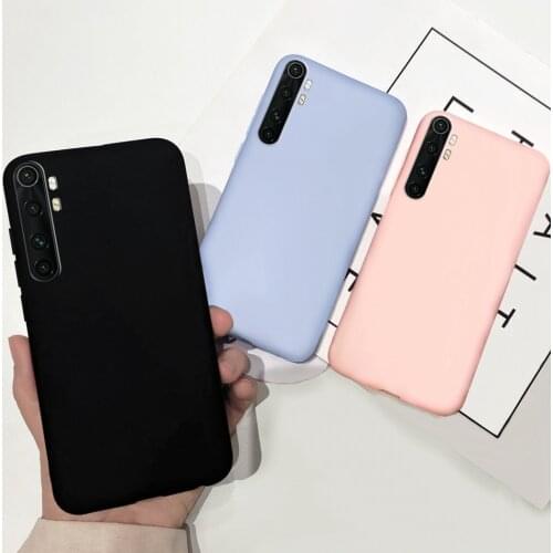 6.47" Mobile Phone Case For Xiaomi Mi Note 10 Lite Case Xiaomi Redmi Note 9 Cases Simple Silicone Cover For Mi Note10 Lite Note9