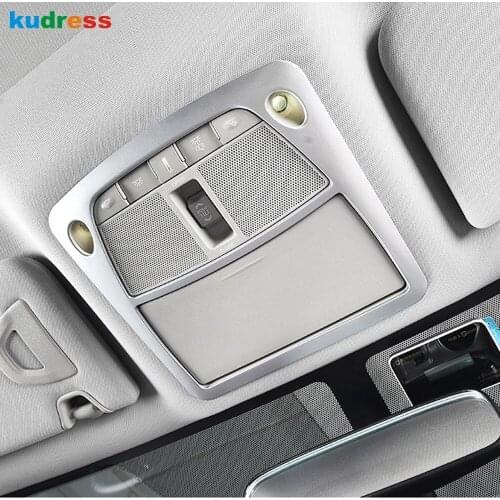 For Nissan Murano 2015 2016 2017 2018 Matte Car Reading Light Cover trim Decoration Strips Interior Roof Lamp Frame Accessories