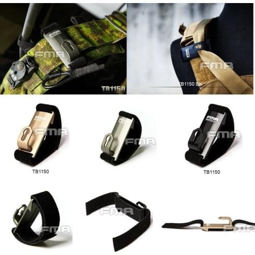 FMA Aluminum Hook Loop Vest Chest Rig Shoulder Mount Sling Fixed Anchor Hook 1pc