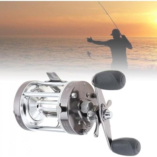 Drum Fishing Reel Full Metal Centrifugal Mechanical Dual Braking System 60# 2+1 BB 4.2:1 Trolling Casting Sea / Boat Wheel