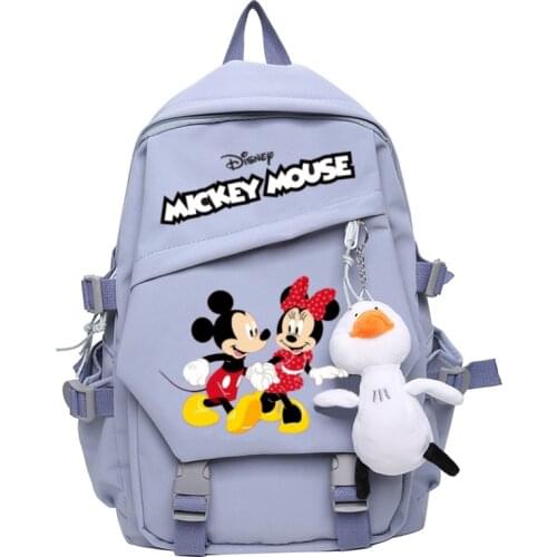 Disney Micky Mouse Female Backpack Fashion Women Backpack Waterproof Large School Bag Teenage Girls Students Ins Daily Mochilas