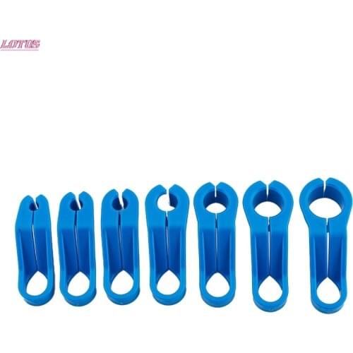 Automobile Fuel Line Disconnect Set Fuel Line Removal Tools Replacement Fuel Line Angled Disconnect Tool Car Tools 7pcs/set