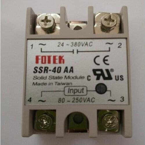 Single-phase AC control AC solid state relay SSR - 40AA 40A x10