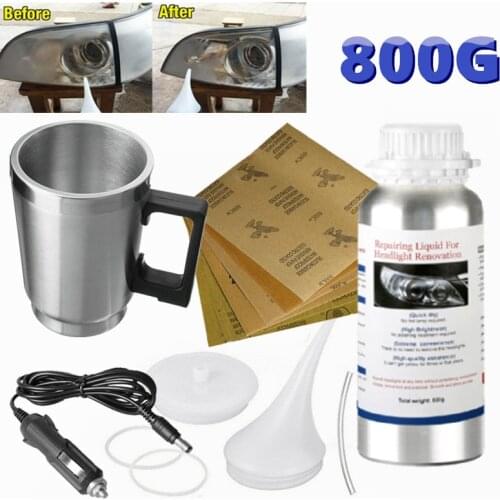 Headlight Polisher Liquid Evaporator Polymer Liquid Headlights Chemical Polish Headlight Restoration Kit Polish For Headlights