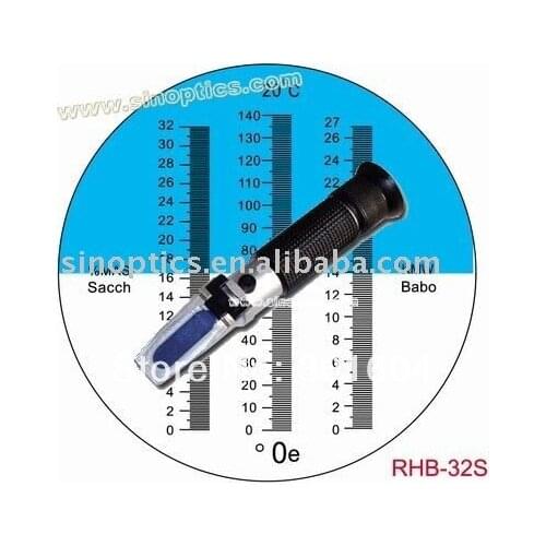 CE certificate hand held Oechsle wine Refractometer Brix 0-32% RHB-32SATC