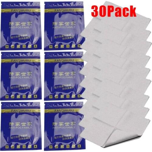50PCS Reusable Fog Wipes Glasses Cleaner 15x14.5cm Microfiber Cloth Anti-fogging Napkin For Glasses Screen Accessories