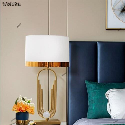Modern contracted metal desk lamp sets a model room living room bedside lamp decoration CD50 W06