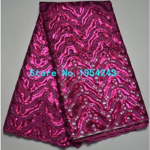 TG2U64! Hot sale beautiful embroidered sequins fabric new arrivals african french organza lace fabric with stones and beads