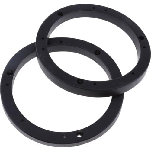 2 Pcs 6inch Dia Universal Black Plastic Speaker Spacer Adaptor Ring Mounting Bracket for Auto Car